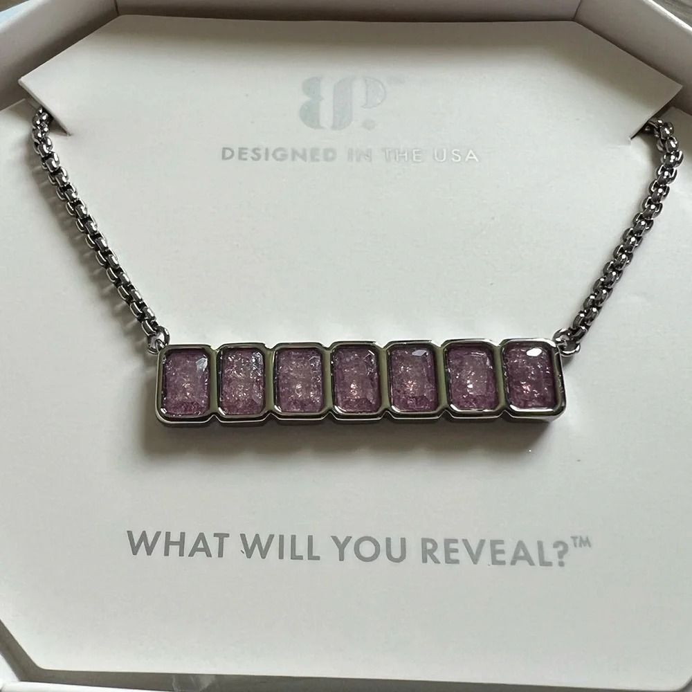 We Live for This Purple Amethyst Necklace, OG BP (SEE NOTES)